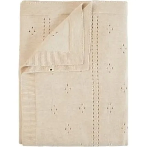 BIBS Babytæppe Pointelle i økologisk bomuld, Ivory, 70x100cm