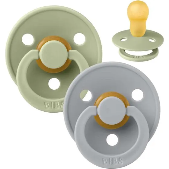 BIBS Rund Colour Sut 2-pak - Str. 3 - Sage/Cloud