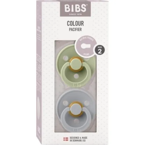 Bibs Colour - 2-pak, Str. 2 (6+ mdr.), Rund - Latex