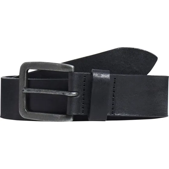 Jack & Jones Victor læderbælte i sort - 95 cm
