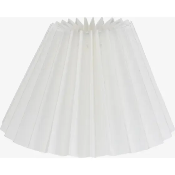 Carolin Plissé lampeskærm, hvid Ø15 x H14,5 cm