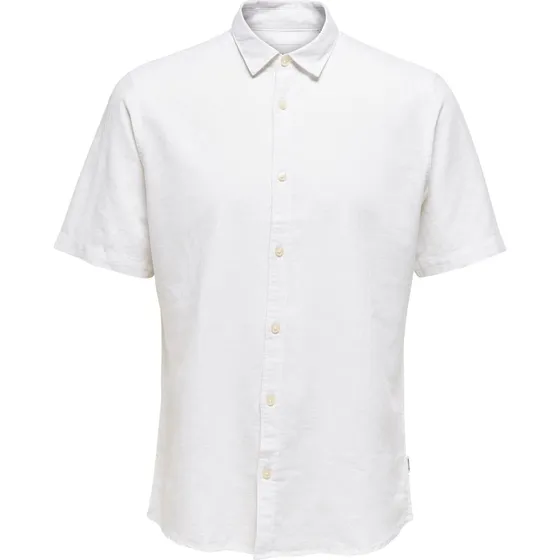 Only & Sons ONSCaiden Skjorte - Hvid Slim Fit