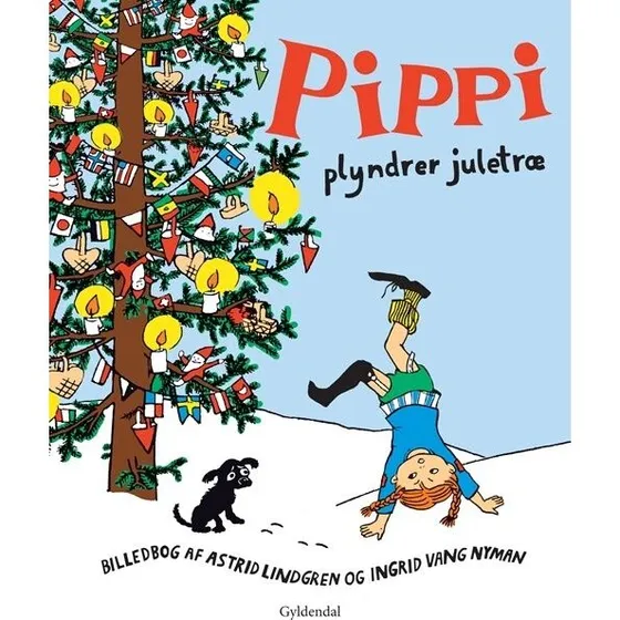 Pippi plyndrer juletræ – Astrid Lindgren (hardcover)