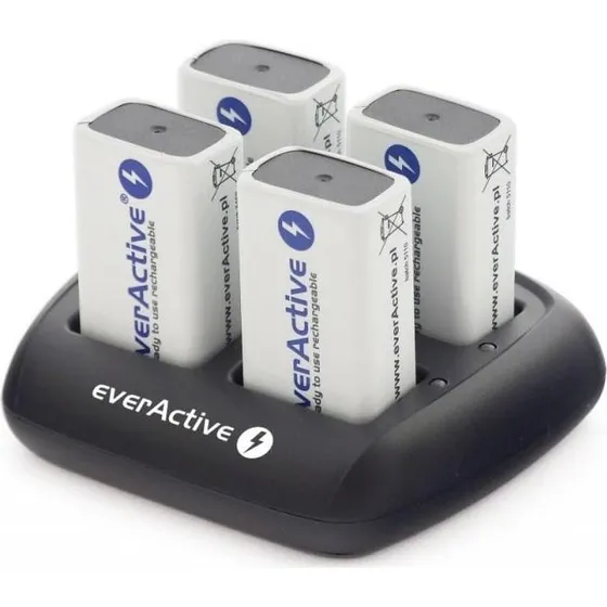 everActive NC109 Batterioplader til 4 x 9V NiMH