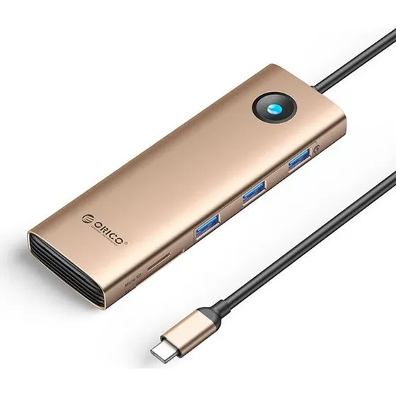 ORICO PW11 9-i-1 USB-C Dockingstation - Rose Gold
