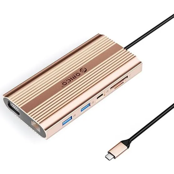 ORICO XDR 12-i-1 USB-C Dockingstation - Rose Gold
