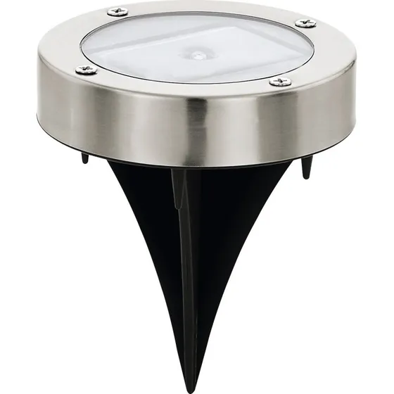 EGLO Solcelle Stibelysning Ø8,5 cm Rustfrit Stål