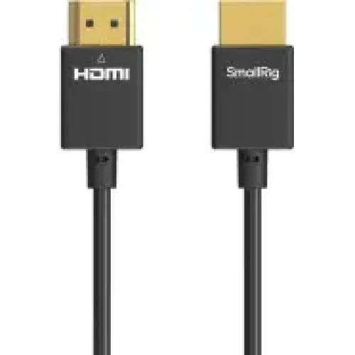 SmallRig 4794 Ultra-Slim 4K HDMI A-to-A Kabel, 100cm, Sort