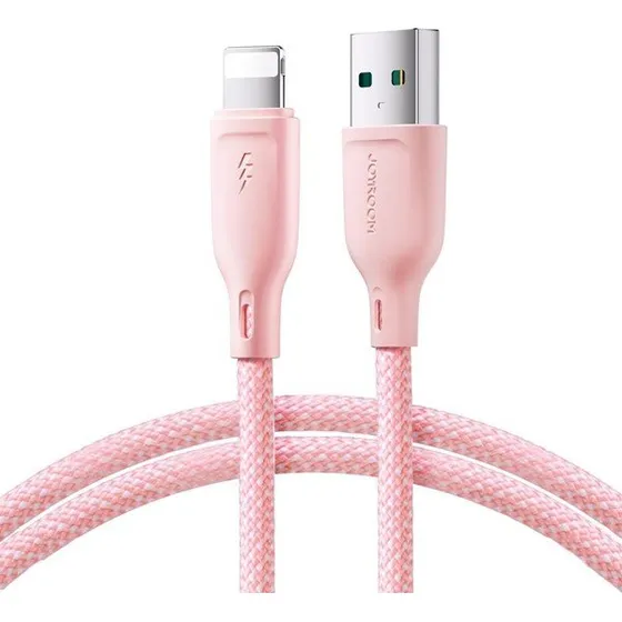 Joyroom S-A34 USB-A til Lightning kabel, 1m - Pink