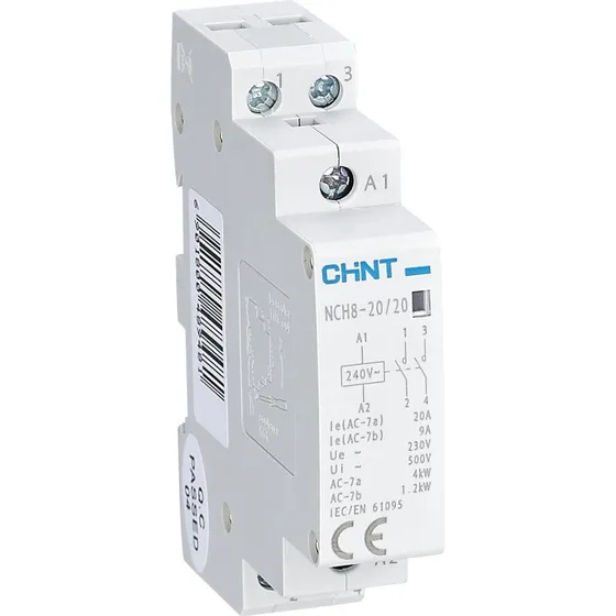 Elit Scandinavia Chint NCH8-20/20 Modul Kontaktor, 220/230V, 20A
