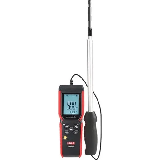 Uni-T UT362H Anemometer - Måler lufthastighed, flow og temperatur