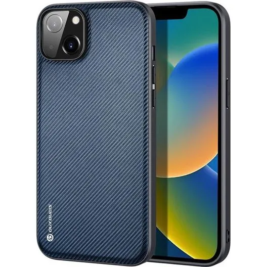 Dux Ducis Fino Case til iPhone 14 Plus - Blå Nylon