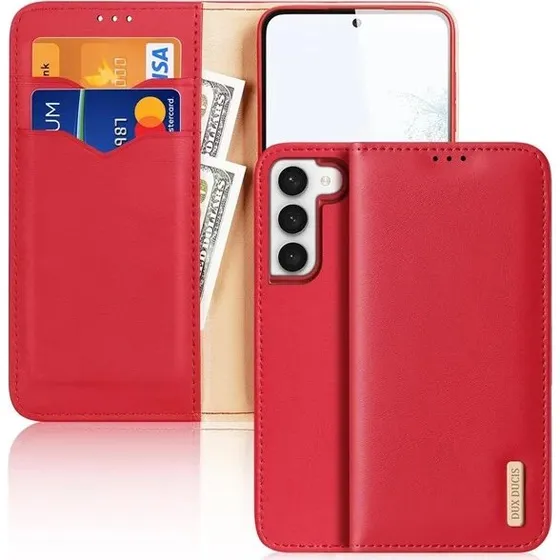 Dux Ducis Hivo Wallet Stand til Samsung Galaxy S23+ - Rød