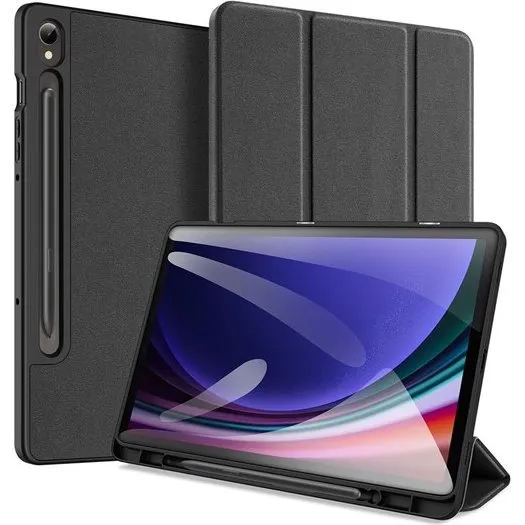 Dux Ducis Domo Flip Case med Smart Sleep til Samsung Galaxy Tab S9 - Sort