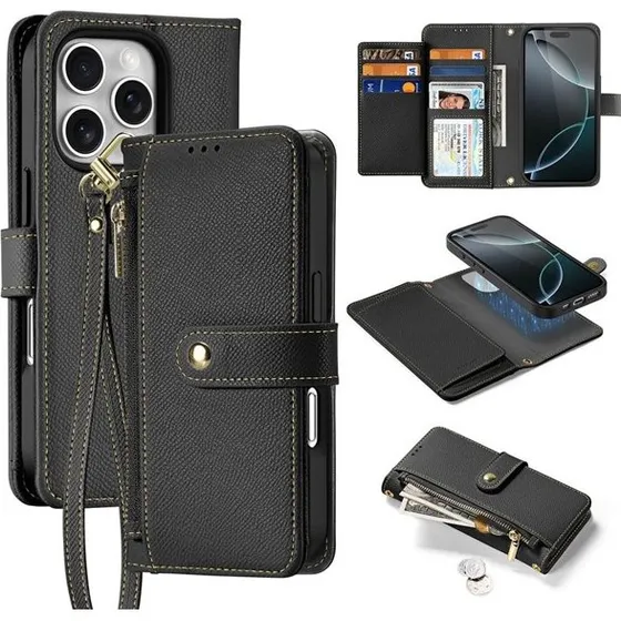Dux Ducis Lava Leather Case til iPhone 16 Pro Max - Black