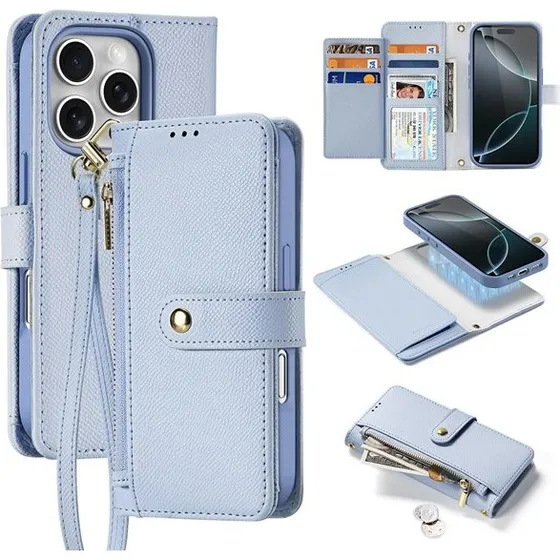 Dux Ducis Lava Leather Case iPhone 16 Pro Max - Cyan