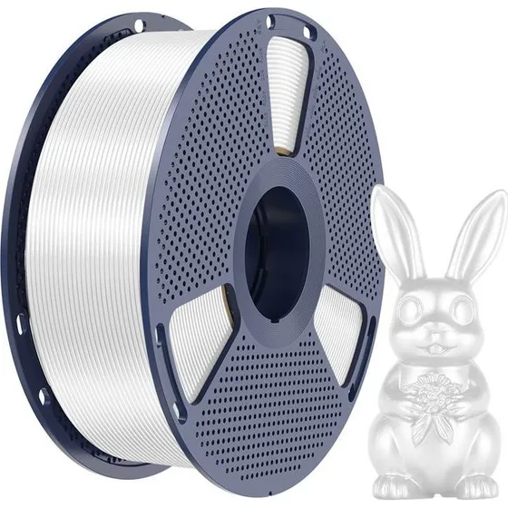 Sunlu PLA+ Silk Filament, 1.75mm, 1kg - Hvid