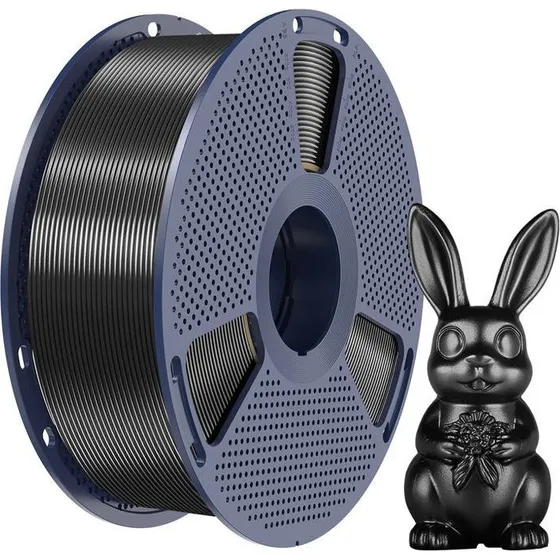 Sunlu PLA+ Silk Filament 1.75mm, 1kg - Sort