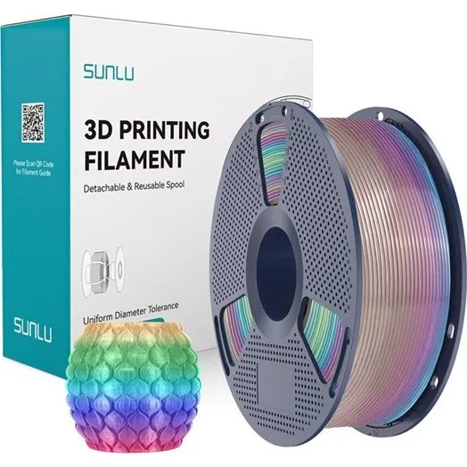 Sunlu PLA Transparent Rainbow 0.4 mm Filament