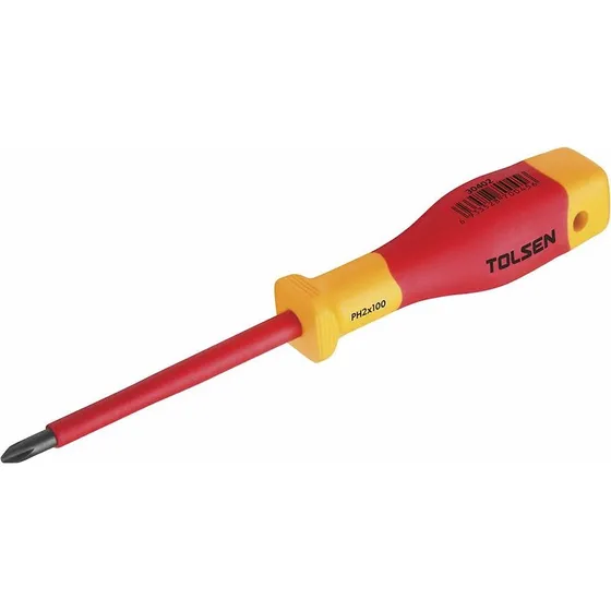 Tolsen Isoleret Skruetrækker PH-2, 100 mm, 1000V