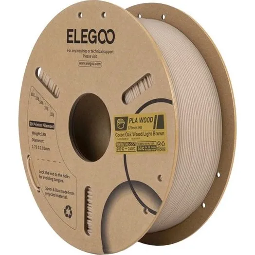 Elegoo PLA Wood Filament - Light Oak