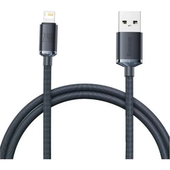 Baseus CAJY000001 USB-A til Lightning kabel, sort, 1,2 m