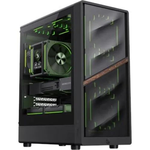 GameMax AERIS 330 MB Mini Tower PC-kabinet - Sort