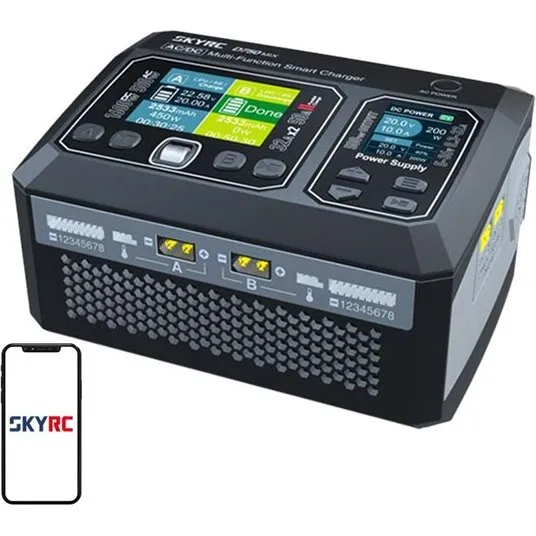 SkyRC D750 MIX – To-kanals AC/DC modeloplader