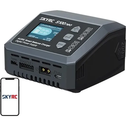 SkyRC S100 neo AC/DC Smartoplader til diverse batterier