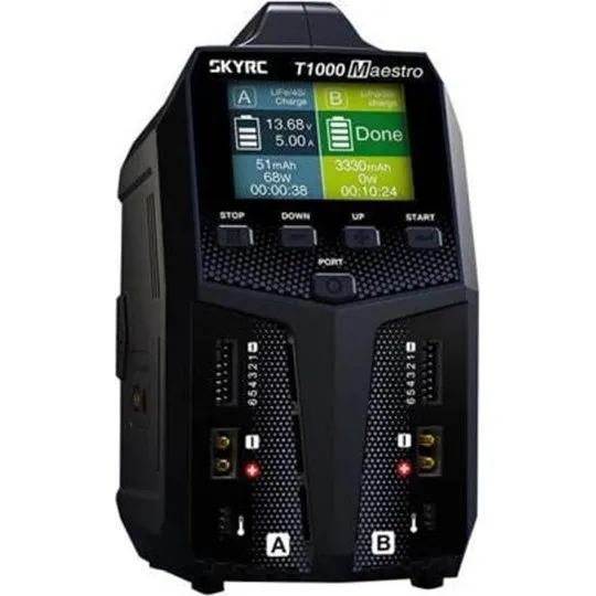 SkyRC T1000 Maestro RC-modeloplader (450W AC / 1000W DC)