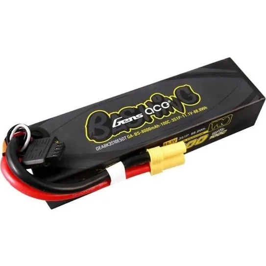 Gens ace Tattu G-Tech 8000mAh 11.1V 100C 3S1P LiPo Batteri med EC5