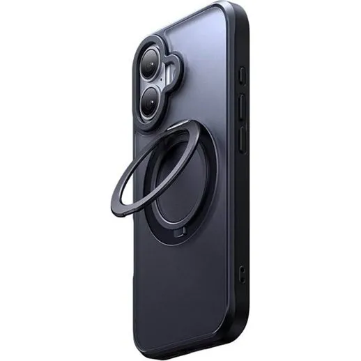McDodo MagSafe Cover til iPhone 16 Plus med stand - Sort