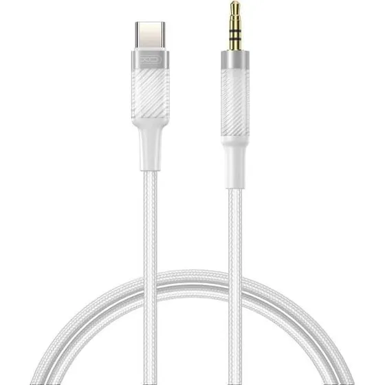 XO Lydkabel USB-C til 3.5mm AUX 1m - Hvid
