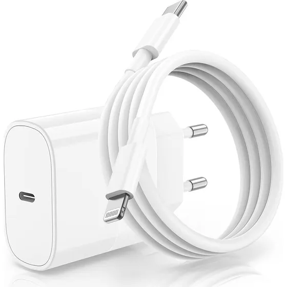 iPhone-kompatibel 20W USB-C Hurtigoplader med 1m Lightning-kabel