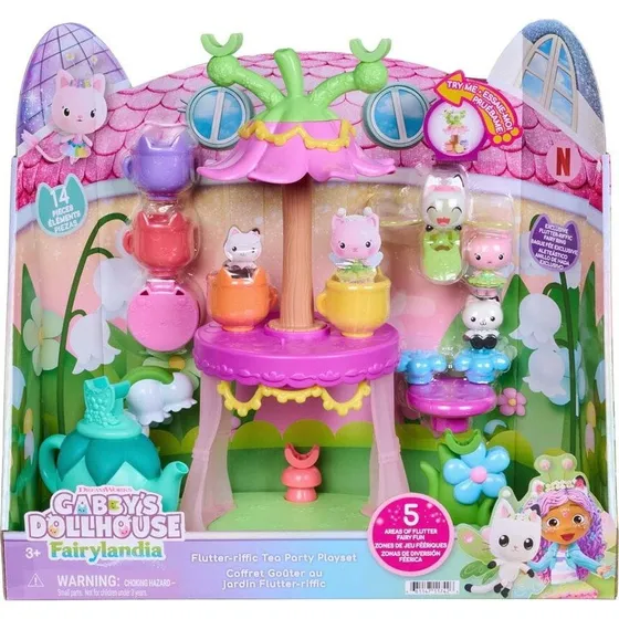 Gabby's Dollhouse Flutterriffic Tea Party Playset