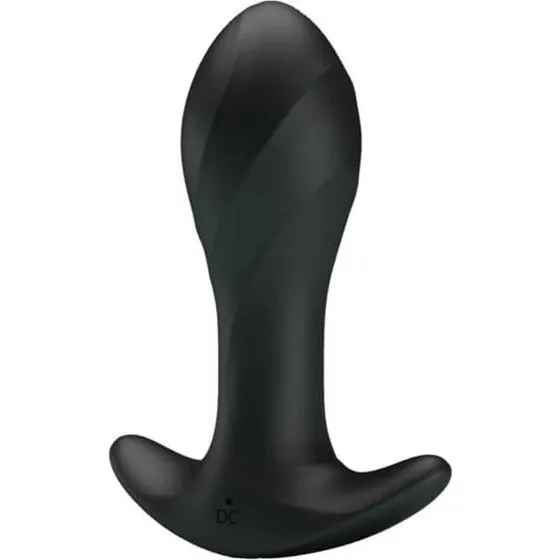 Pretty Love Anal Plug Massager Black med vibrator