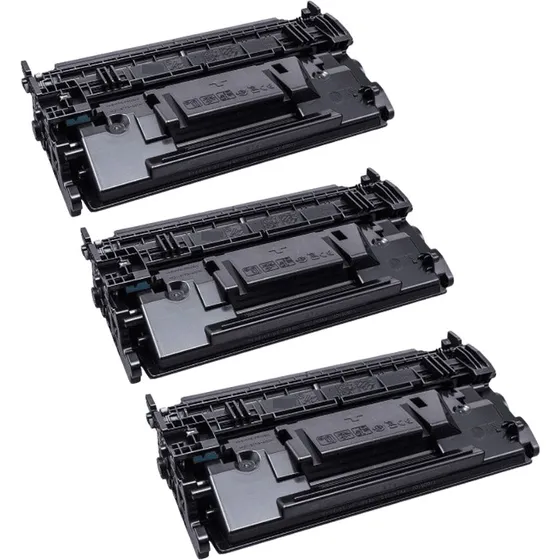 HP 87A Kompatibel Sort Toner - Pakke med 3 stk (27.000 sider)