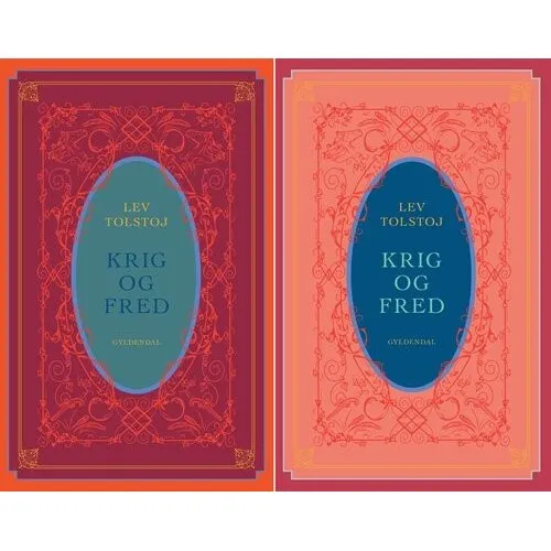 Krig og Fred 1+2 – Lev Tolstoj (Luksusudgave, Hardcover)