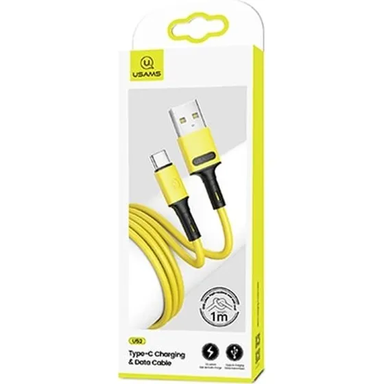 USAMS U52 USB-C Kabel, 1m, Gul