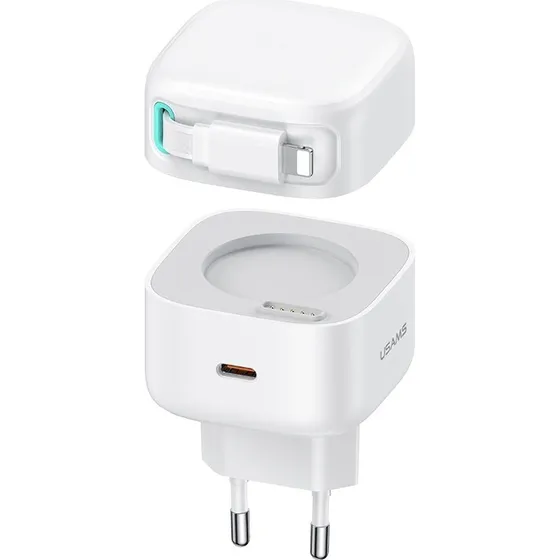 XMF PD35W GaN Hurtigoplader med Teleskopisk Type-C Kabel
