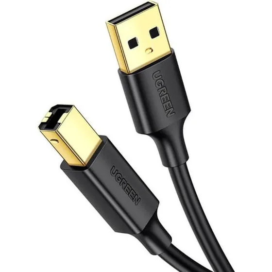 Ugreen USB-A til USB-B Printerkabel 1m - Sort (US135)