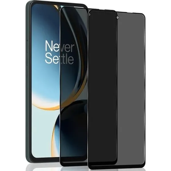 OnePlus Nord CE 3 Lite 5G Privacy Skærmbeskyttelse - 2-pak Hærdet Glas