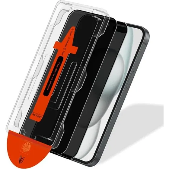 iPhone 15 Plus Privacy Skærmbeskytter (2-pack) - Hærdet Glas