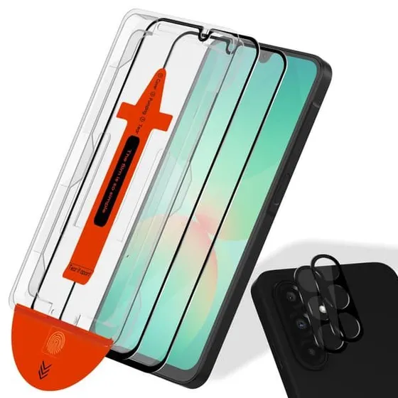 Samsung A26 Skærmbeskytter & Linsebeskytter (2-pak) - Hærdet Glas