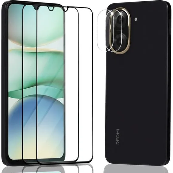 Xiaomi Redmi A5 Skærmbeskyttelse & Linsebeskyttelse (2+2 stk) 9H