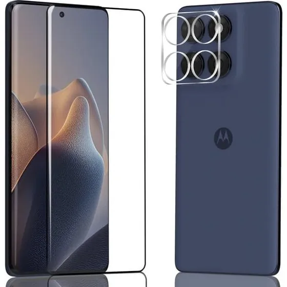 Motorola Edge 60 Fusion Skærm- & Linsebeskyttelse 3D Hærdet Glas