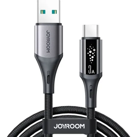 Joyroom S-A60 StarTalk USB-A til USB-C kabel, 1.2m, sort
