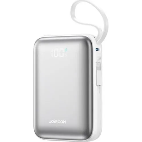 Joyroom JR-PBF29 20000mAh 22.5W Powerbank med dobbelt kabel - Hvid
