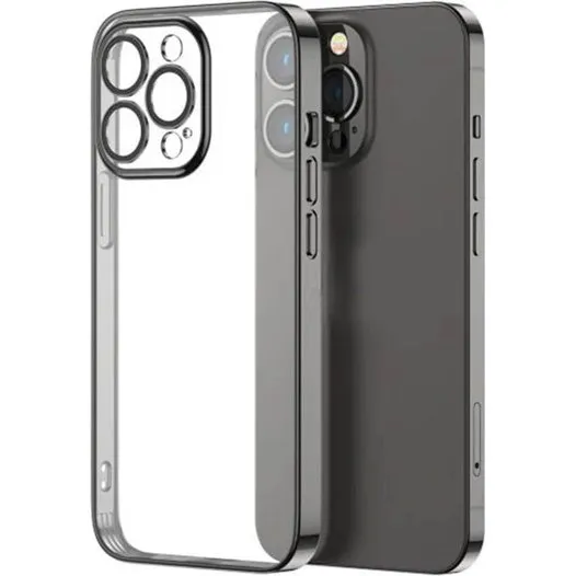 Joyroom 14Q Case til iPhone 14 Plus – Sort med metallisk ramme