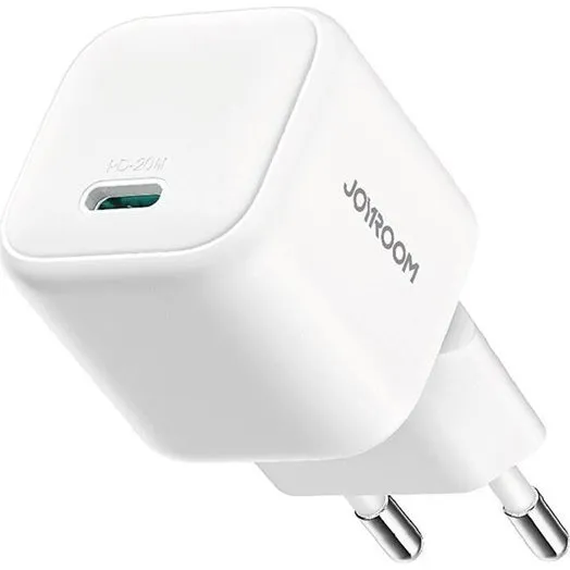 Joyroom JR-TCG08 GaN Mini 20W USB-C vægoplader - Hvid